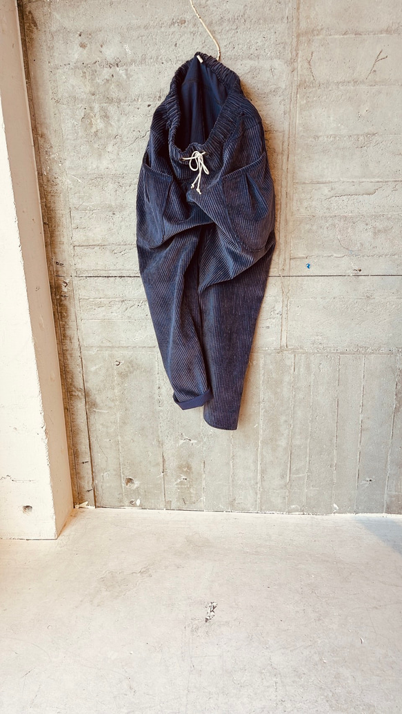 遠州織naturalコーデュロイ  サルエルパンツ 7枚目の画像