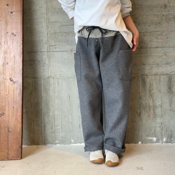 イタリアwool ＊boyみたいなストレートパンツ 3枚目の画像