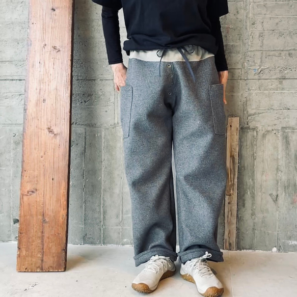 イタリアwool ＊boyみたいなストレートパンツ 6枚目の画像