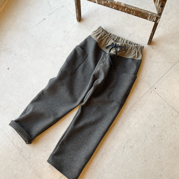 イタリアwool ＊boyみたいなストレートパンツ 10枚目の画像