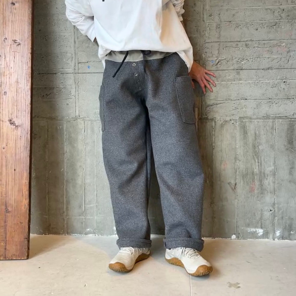 イタリアwool ＊boyみたいなストレートパンツ 5枚目の画像