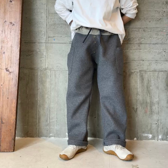 イタリアwool ＊boyみたいなストレートパンツ 4枚目の画像