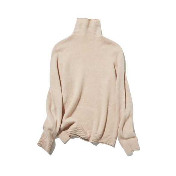 舒適時尚的針織毛衣，秋冬季必備單品。 100%羊毛，米色，貨號251120-1。 第6張的照片