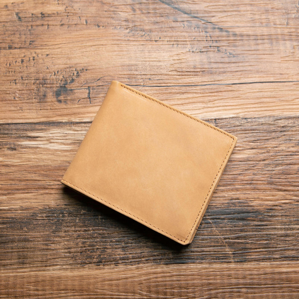 【限量清倉特賣】對折半錢包，小巧輕便，真皮材質，超薄，Outlet_HAW018 第1張的照片