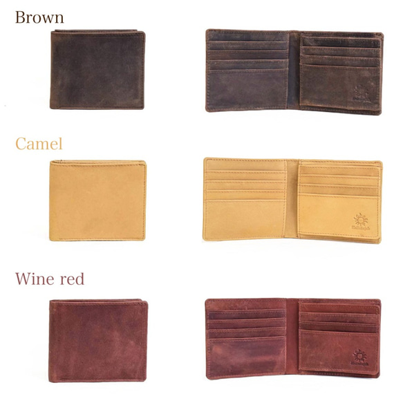 【限量清倉特賣】對折半錢包，小巧輕便，真皮材質，超薄，Outlet_HAW018 第9張的照片