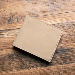 【限量清倉特賣】對折半錢包，小巧輕便，真皮材質，超薄，Outlet_HAW018 第2張的照片