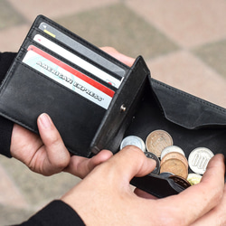 【限量清倉特賣】對折半錢包，小巧輕便，真皮材質，超薄，Outlet_HAW018 第6張的照片