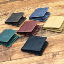 【限量清倉特賣】對折半錢包，小巧輕便，真皮材質，超薄，Outlet_HAW018 第8張的照片