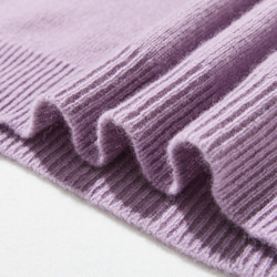 舒適時尚的針織衫，適合秋冬季節穿著。 100%羊毛，淺紫色（251120-8）。 第8張的照片