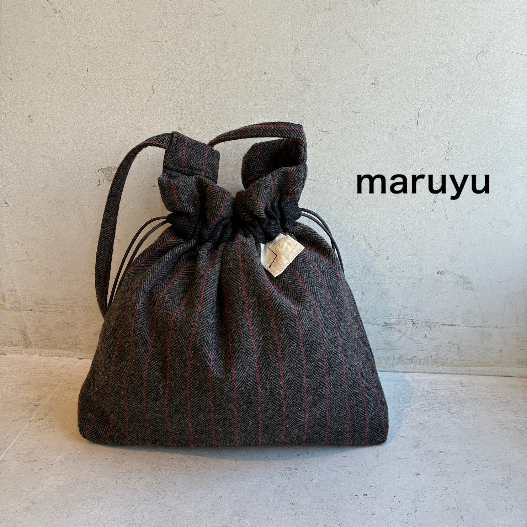 -maruyu- 巾着トート
