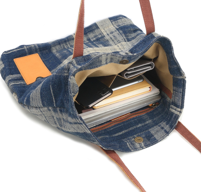 レザー キャンバストートバッグ  ショルダー バッグ  A4 肩掛けバッグ メンズ レディース 大容量 2色選択可