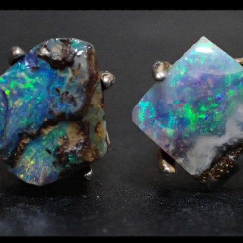 ボルダーオパールピアス ボルダーオパール ピアス ピアス（スタッド・一粒） aoi 通販 20112182