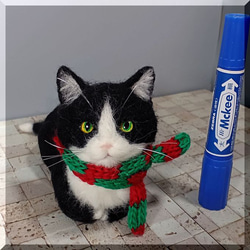 羊毛フェルト 猫 サイベリアン ねこ ネコ 猫フィギュア 羊毛フェルト