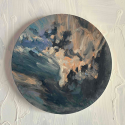 32×41㎝「夜のメリーゴーランド3」原画・油彩画・F6 N 絵画 かいがの