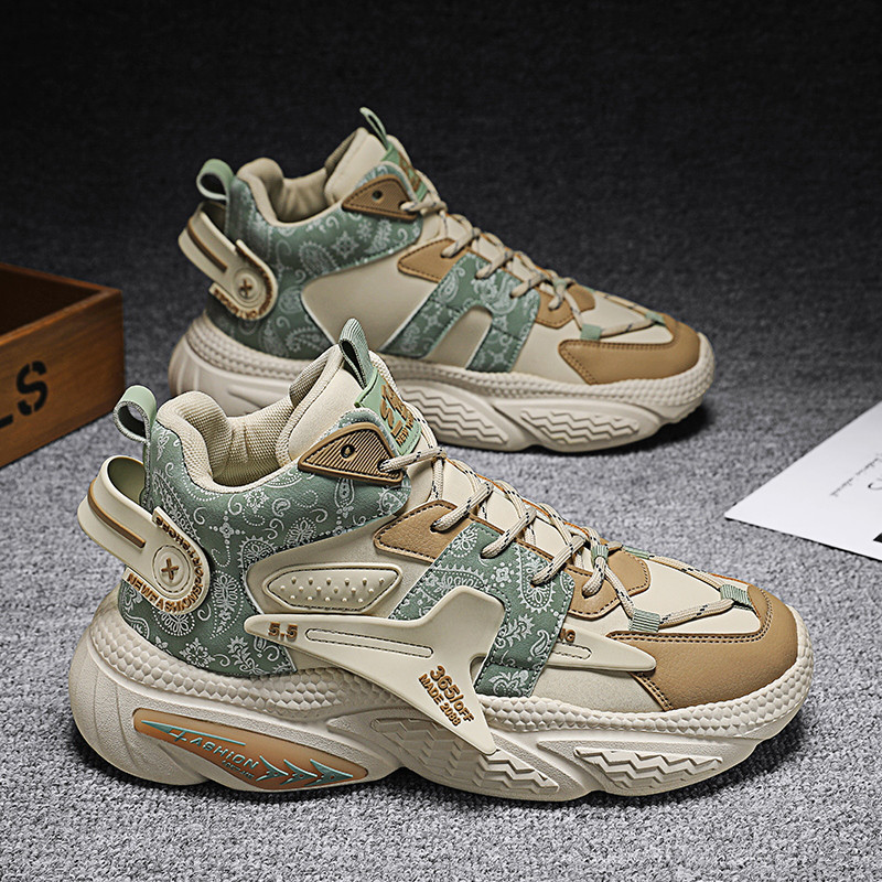 ハイカット男性靴2026新型冬のダウンプラス厚手保温綿靴百足ランニング厚底お父さんスニーカー