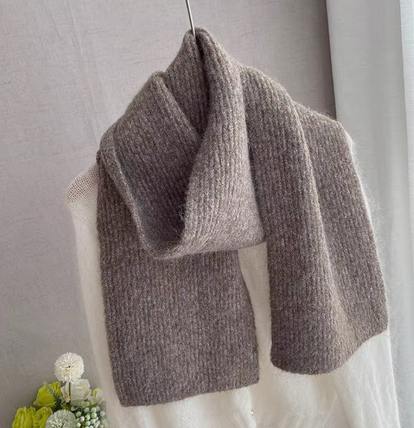 ニットマフラー 、通勤、 通学、防寒対策、男女兼用