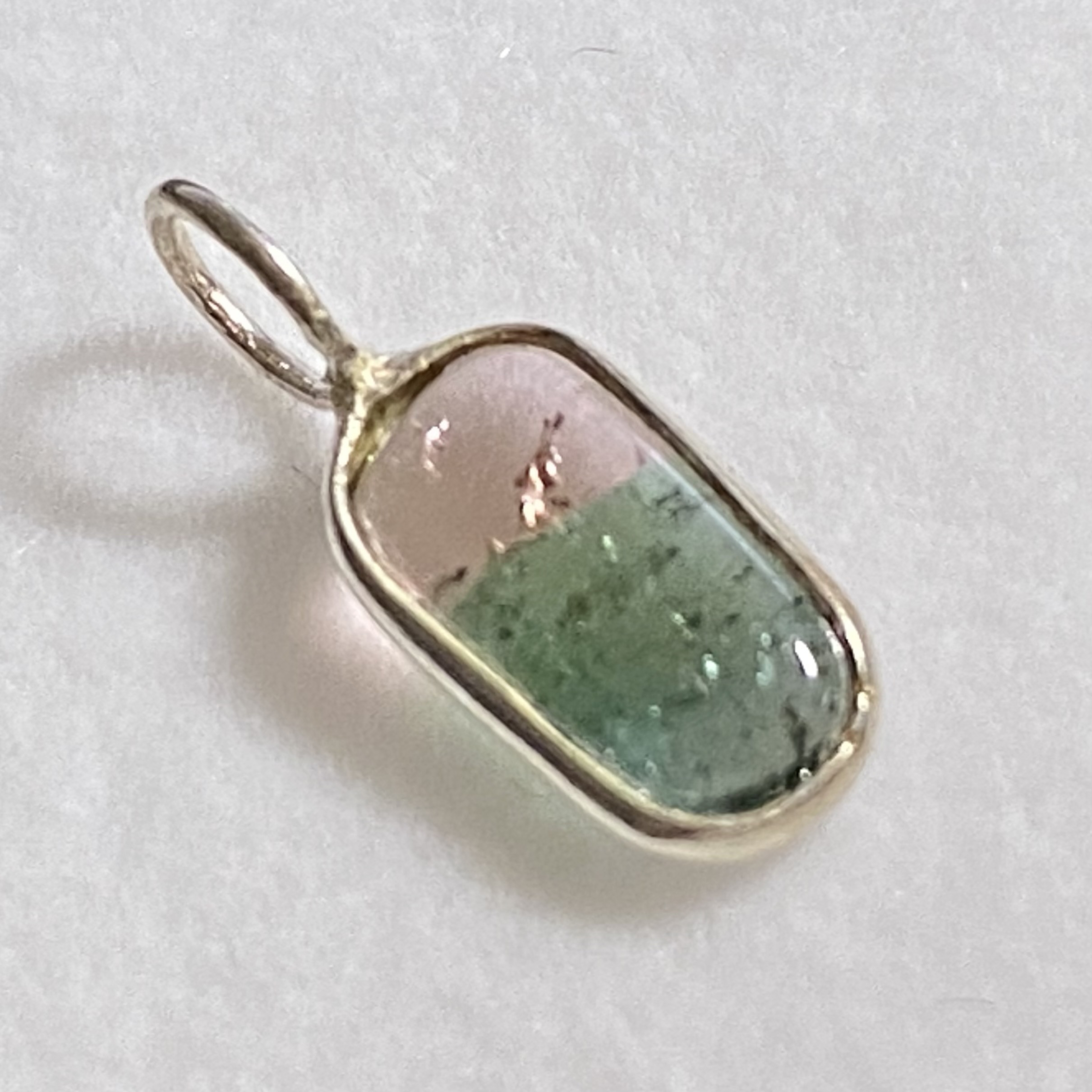 バイカラートルマリン　シルバーチャームCA17