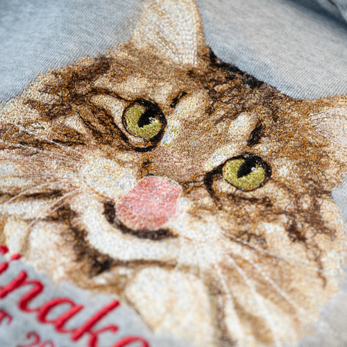 オーダー刺繍】 うちの子 刺繍スウェットパーカー（猫 犬 うさぎ