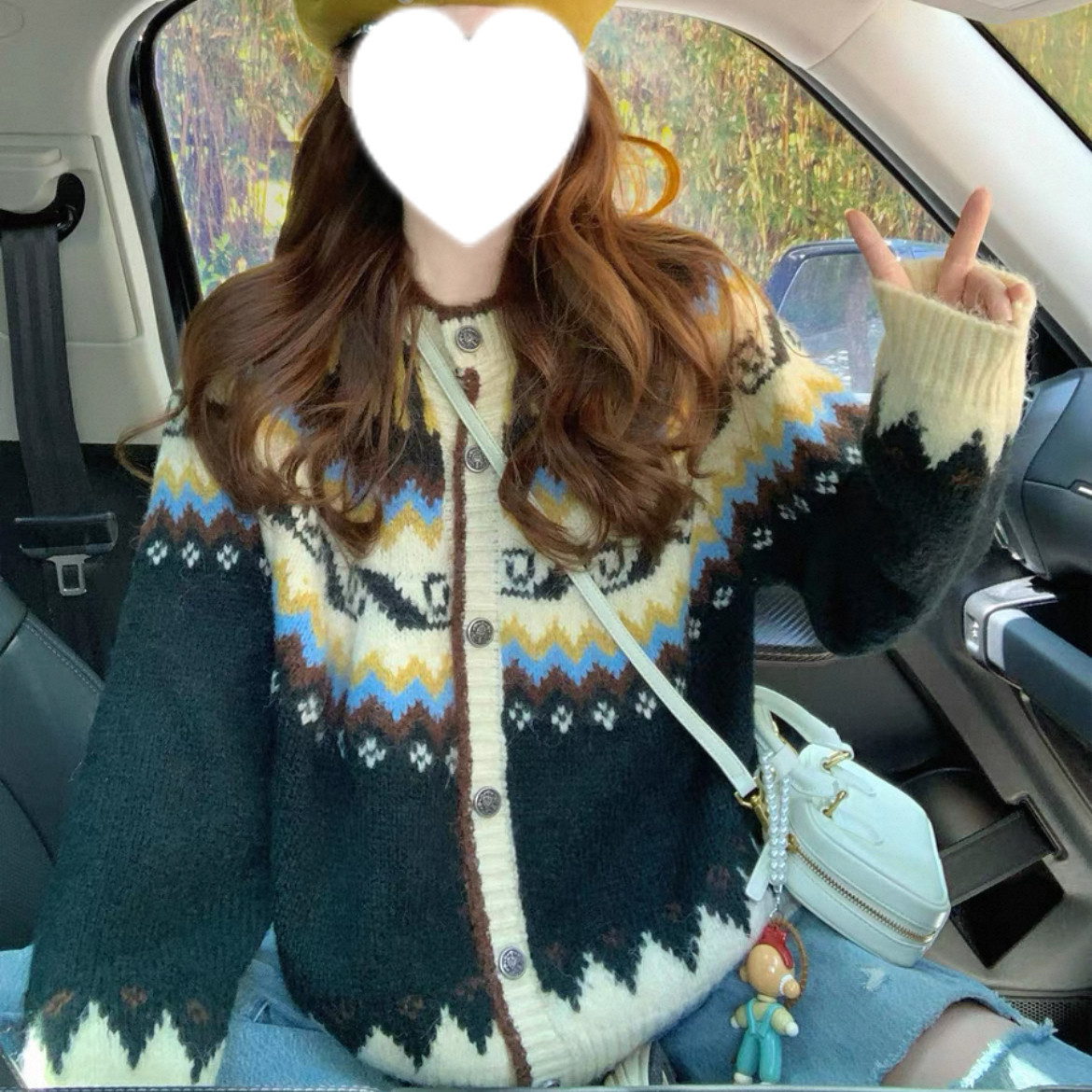 手編みニットカーディガン、大人が着たいお洒落なカーディガン、前開きニットセーター、防寒対策、秋冬ニットコート、厚手