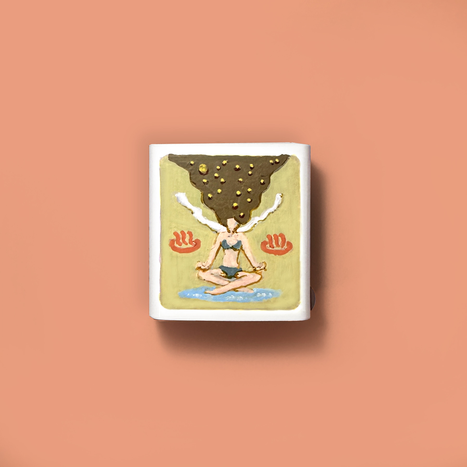 【3面】一点物プレゼント・アート・アクリル原画・世界に一つ・オーダーメイド・名入れ・充電器