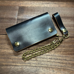 姫路産 ホースハイド ミドルトラッカーウォレット 二つ折り財布 S-crft