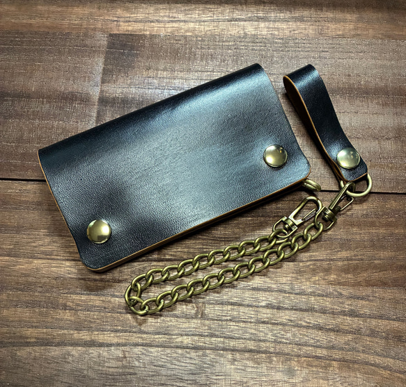 姫路産 ホースハイド ミドルトラッカーウォレット 二つ折り財布 S-crft