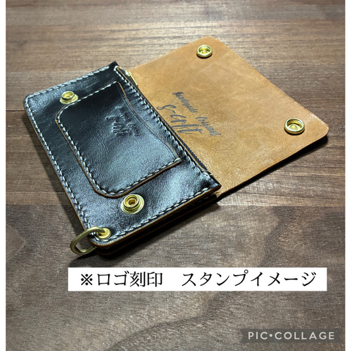 姫路産 ホースハイド ミドルトラッカーウォレット 二つ折り財布 S-crft