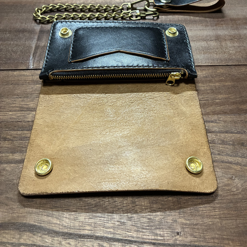 姫路産 ホースハイド ミドルトラッカーウォレット 二つ折り財布 S-crft