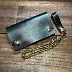 姫路産 ホースハイド ミドルトラッカーウォレット 二つ折り財布 S-crft