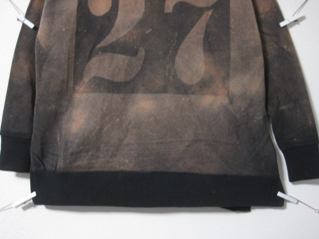 1点　スキッパー　ラージナンバー【27】フラッシュ加工　パイル/ブラウン/ストレッチ/プレゼント/Ｖネック