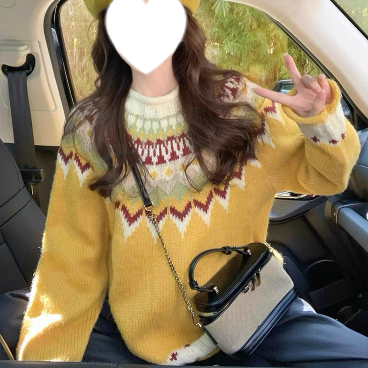 手編みニットセーター、大人が着たいお洒落なニットセーター、前開きニットセーター、防寒対策、秋冬ニットコート、厚手