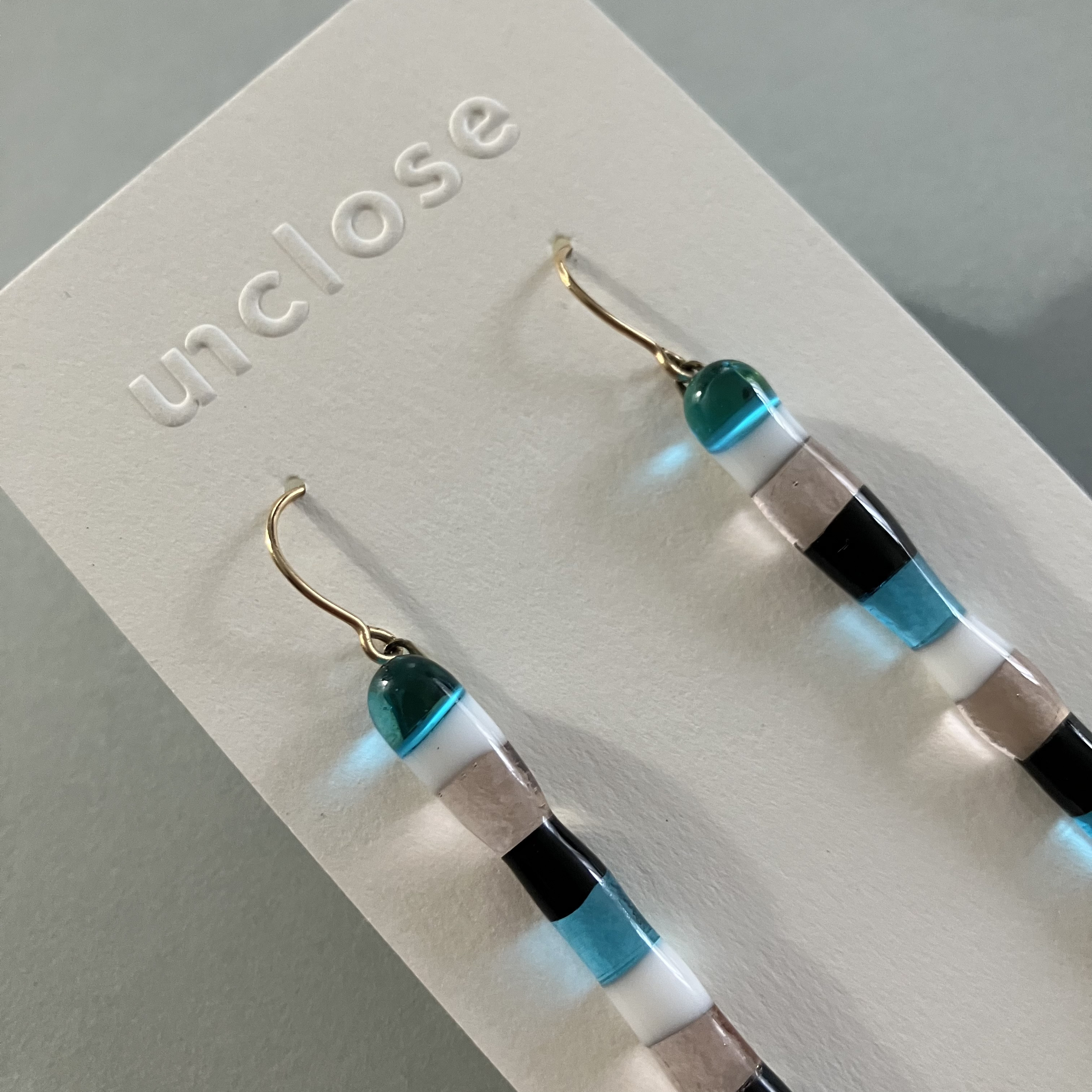 ガラスのピアス、イヤリング　金属アレルギー対応