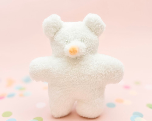 やさしい白くまのぬいぐるみ｜こんぺいとうの森のくまさん ぬいぐるみ