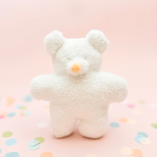 やさしい白くまのぬいぐるみ｜こんぺいとうの森のくまさん ぬいぐるみ