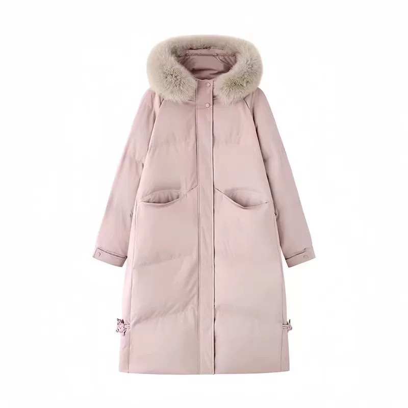 カーディガン トレーナー コート ジャケット 裏起毛 秋冬黒ふわふわ裏起毛ニットフード付きロングコート 受注制作 通勤