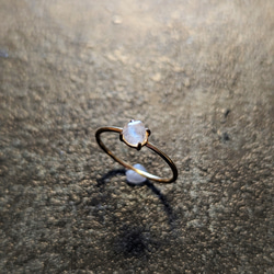 アバロンシェル リング フロストクォーツリング 天然石 リング 天然石