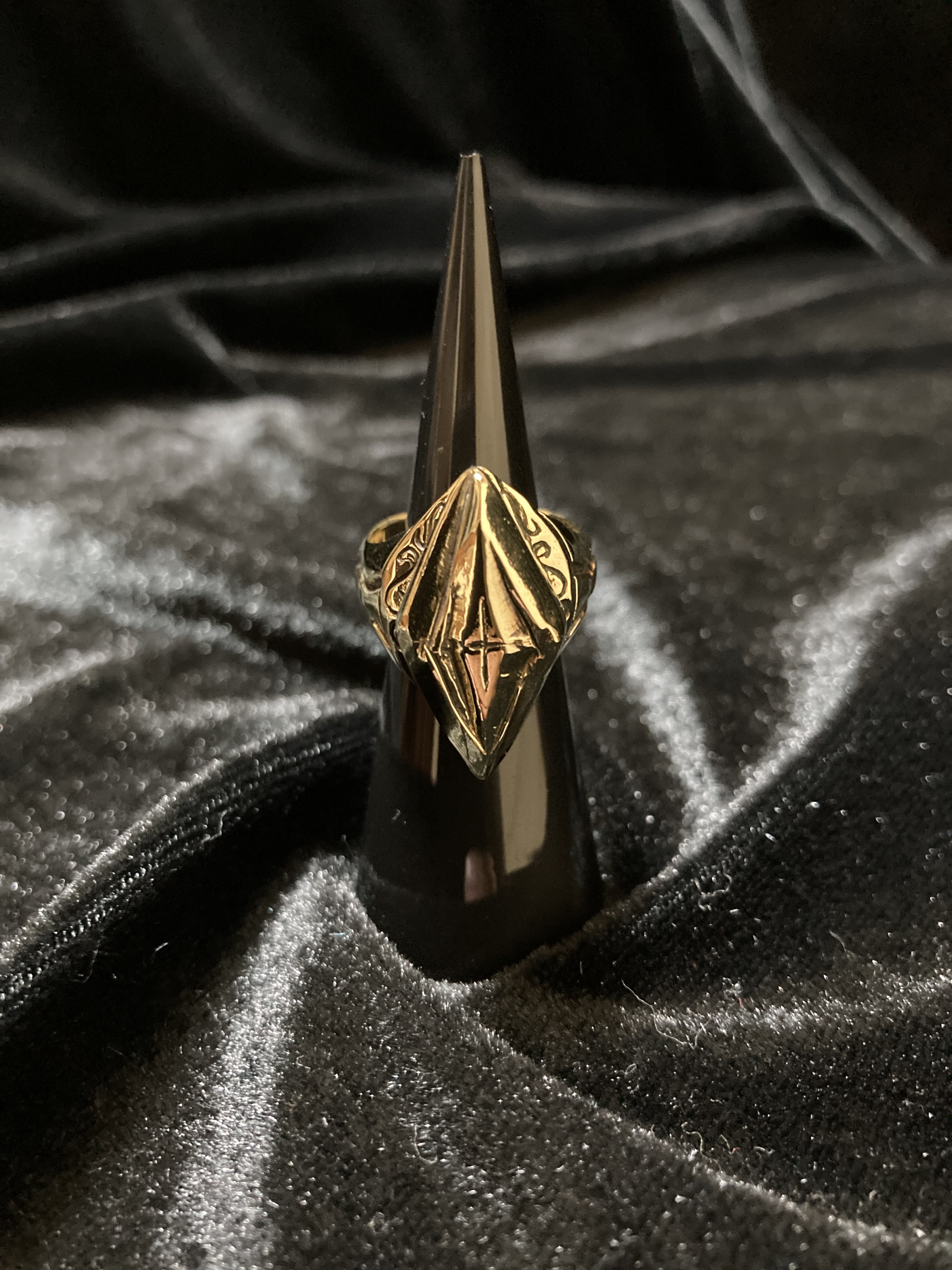 ③Diamond Shape リング 真鍮