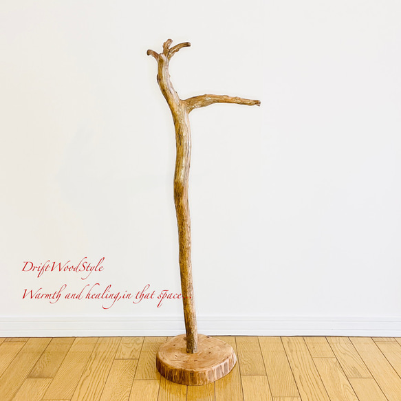 L字を描く古木風な流木スタンド ランタンやエアプラントを飾れる置物 北欧 照明 N110 13枚目の画像