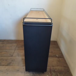 スパイスラック アイアン キッチンラック 杉材 アンティークブラウン