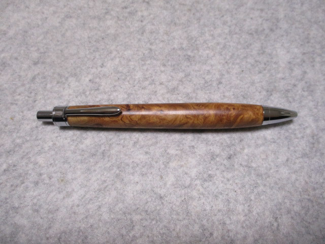 屋久栂(ヤクツガ)バール　アイバール　椿油仕上げ　木軸ボ―ルペン(シャープペンシル)　希少材