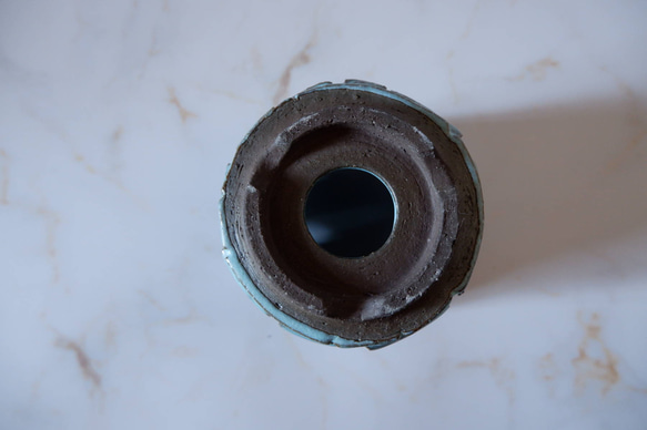 3号ヒスイ青裂紋鉢327　塊根植物　多肉植物　アガベ　盆栽　植木鉢　作家鉢　鉢皿　沖縄 7枚目の画像