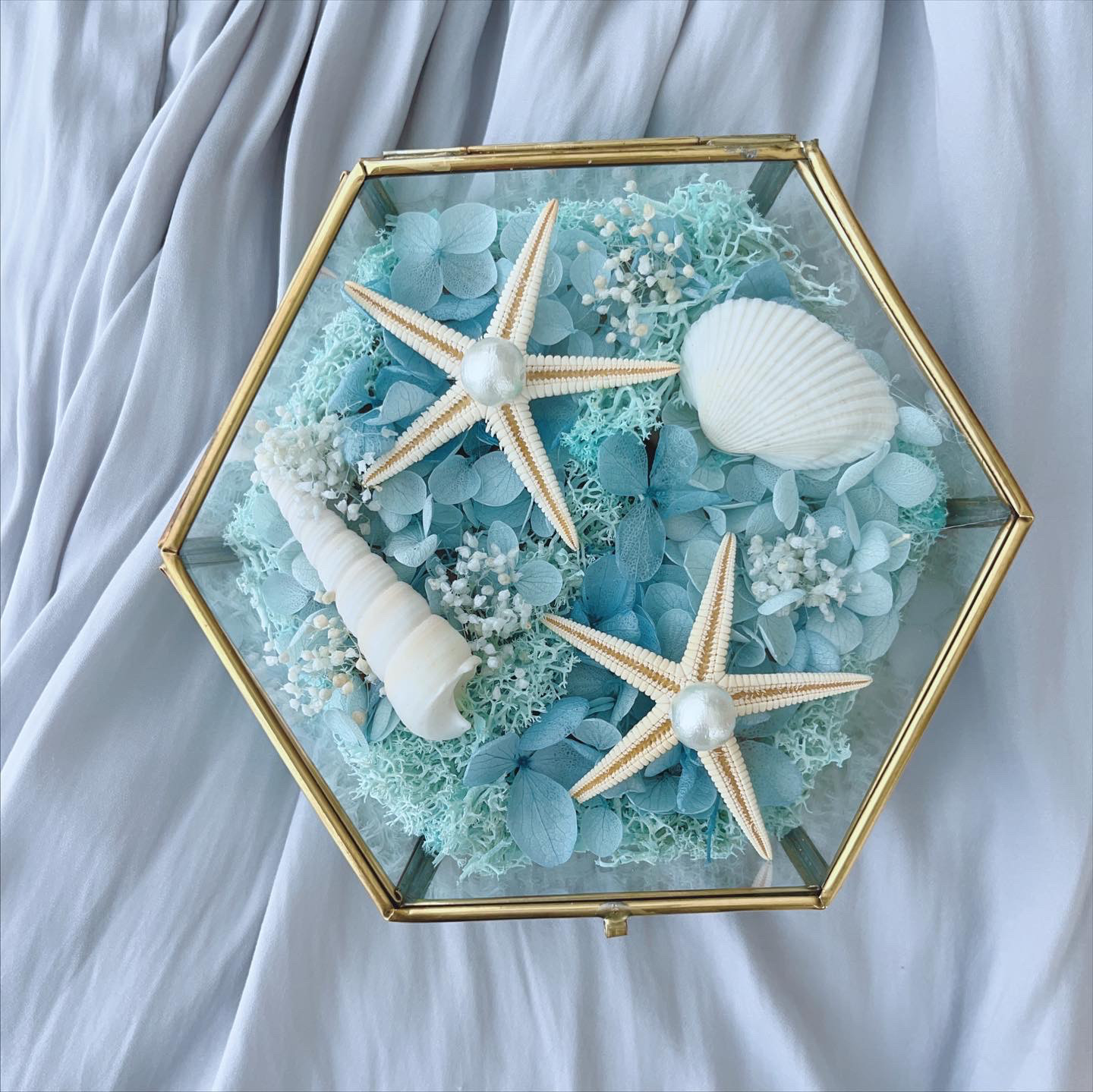 海の記憶を宿すリゾートリングピロー/ウェディング/リゾート/結婚式/海好き