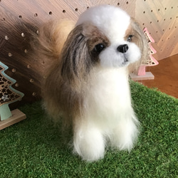 アフガンハウンド（リラックスポーズ） 羊毛フェルト コーギー大好き