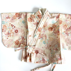 【即納】ベビー袴70~80/女の子 和柄 ピンク系 4枚目の画像