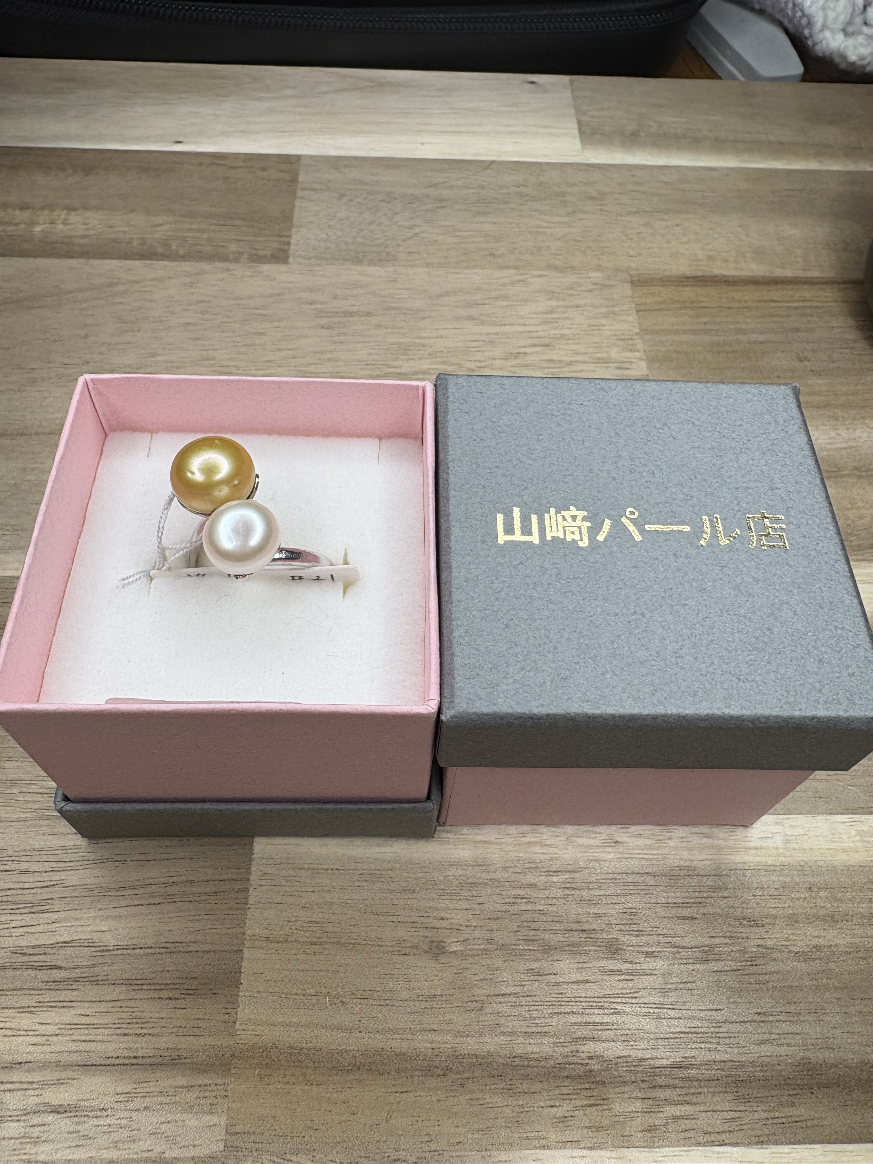 【一点物】 淡水ツインパールリング