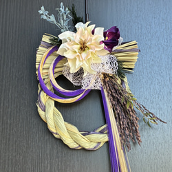 しめ縄リース＊2020＊パープル しめ縄リース＊2020＊パープル 楽天市場】20cm 色付変形しめ縄リース