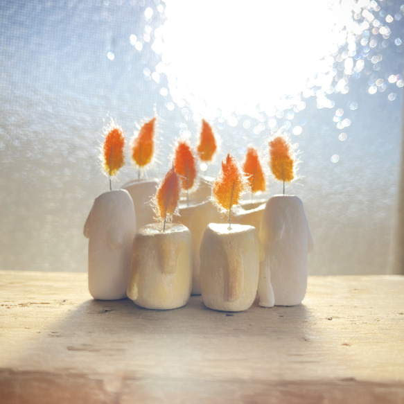 9935.bud 粘土のロウソク 7枚目の画像