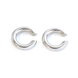 ese164 [訂製/4個裝] 簡約粗圓耳夾，線徑：約4毫米，外徑：約19毫米，不鏽鋼配件 第3張的照片