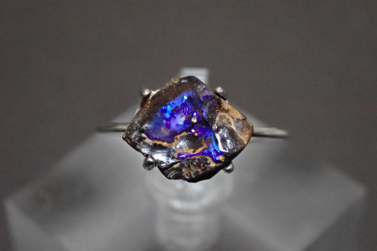 ボルダーオパール　リング