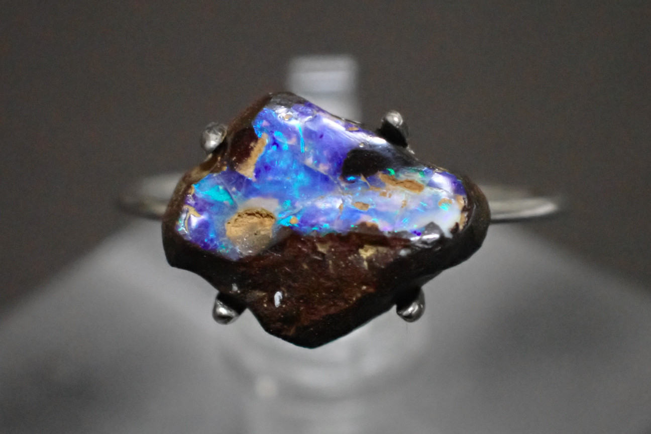 ボルダーオパール　リング